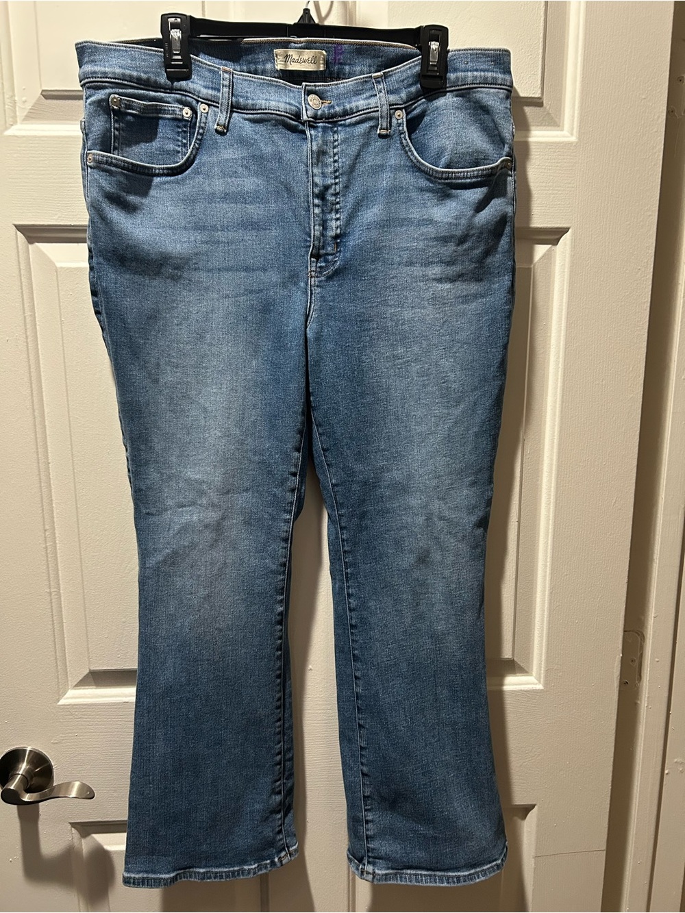 Madewell Mid-Rise Kick Out Denim Jeans in Mather Wash Size Waist 33